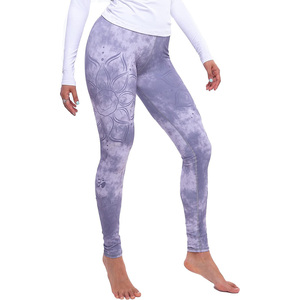 Women Custom Printed <b>Leggings</b> with breathable stretch fabric OEM logo customization ideal for promotions branding and retail use - Product Image 1