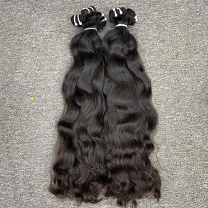 Grado 12A Extensiones de cabello vietnamita crudo Patrón ondulado y ondulado 13x6 HD Pelucas de cabello humano de encaje HD Frontal de encaje para mujeres negras - Product Image 4