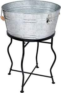 Cubo de vino galvanizado de diseño único, Tina de vino galvanizada de la mejor calidad con soporte para Artículos de bar, Cubo de vino galvanizado - Product Image 5