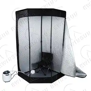 Tente de sauna à vapeur suée à usage domestique avec LOGO personnalisé Boîte de sauna portable avec cuiseur vapeur à vendre