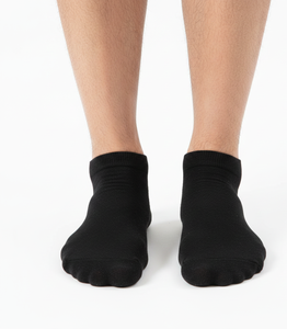 Calcetines Cortos FlexStep para Hombre, Ricos en Algodón, Transpirables, Elásticos, Diseño de Tobillo para Control de Movimiento Diario - Product Image 1