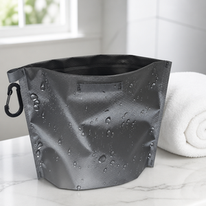 Bolsa de Aseo Impermeable de Secado Rápido, Bolsa de Viaje de Nailon PU con Mosquetón - Product Image 2