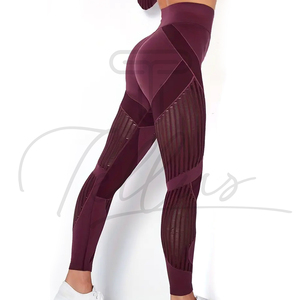 Leggings de Yoga de Cintura Alta hasta el Tobillo para Mujer, Estilo Moderno, Sólidos, Cómodos, Transpirables, de Spandex/Nailon, con Efecto Push-Up - Product Image 4