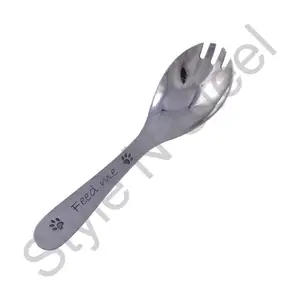 Spoon Feed me Stainless Steel Scoop Strainer Pasta Spoon Kitchen Household Noodles Spoon Spaghetti Server