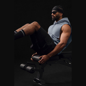 wholesale fully customized Men's Workout Hooded Tank Tops <b>Sleeveless</b> Gym <b>Hoodies</b> Bodybuilding Muscle Shirts - Product Image 4
