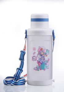 1200ml Nuevo estilo Patrón de dibujos animados Botella de agua Portátil Niños lindos Beber Botella de agua de plástico - Product Image 2