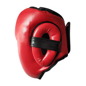 Casco de boxeo de cuero genuino PU para adultos unisex, protección para la cabeza con estampado suave para pelear, ropa cómoda - Product Image 4