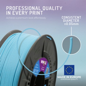 Filamento per Stampante 3D WINKLE Blu Grafite PLA HD Testurizzato 1.75mm 1kg Qualità Europea ES Biodegradabile Facile da Stampare Alta Precisione - Product Image 3