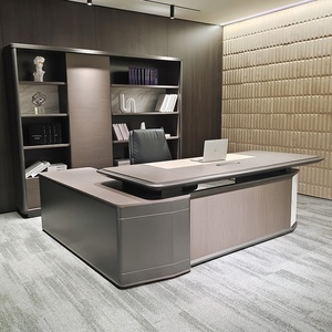 Escritorio Ejecutivo Moderno de Madera, Muebles de Oficina Ecológicos con Almacenamiento - Product Image 3