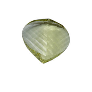 คุณภาพสูง100% เลมอนควอตซ์สีเขียวธรรมชาติพร้อมความมันวาวที่ยอดเยี่ยมอัญมณีเจียระไนแบบเว้าขนาดหลวมที่สวยงามสำหรับเครื่องประดับ - Product Image 1