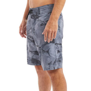 Pantalones cortos de pesca con estampado de cintura elástica para hombre, pantalones cortos de pesca de verano para hombre, pantalones cortos informales para hombre - Product Image 4