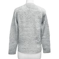 Pull tricoté épais personnalisé à prix raisonnable pour femme, nouveau modèle élégant à col rond et manches longues, en mélange de nylon et de laine, idéal pour le ski et la patrouille.