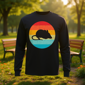 Camiseta Vintage Retro de los 70s y 80s con Silueta de Ratón, Camiseta Promocional Vintage Retro de los 70s y 80s - Product Image 3