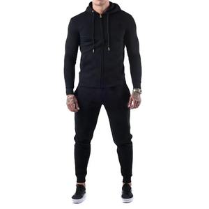 Trending style Tracksuits <b>Men</b> Wholesale Plain Cotton100% Tracksuit Fitted <b>Jogger</b> Pants Sports Set Jumpsuit Tracksuit OEM - Product Image 5