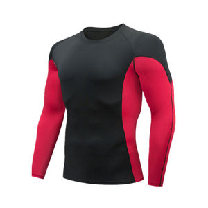 เสื้อรัดกล้ามแขนยาว พิมพ์โลโก้ได้ ขายดี ทนทาน ราคาถูก น้ำหนักเบา ผ้าเนื้อนุ่ม สวมใส่สบาย ทันสมัย สำหรับผู้ชาย - Product Image 2