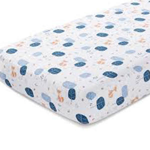100% Organic <b>Single</b> Jersey Plain and Printed Standard Cotton Baby Crib <b>Sheet</b> Set High Quality Custom <b>Fitted</b> Crib <b>Sheet</b> - Product Image 2