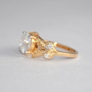 14K 18K or massif cultivé en laboratoire CVD HPHT bague en diamant IGI certifié élégant bijoux cadeau pour fille femmes à la main bague fine - Product Image 2