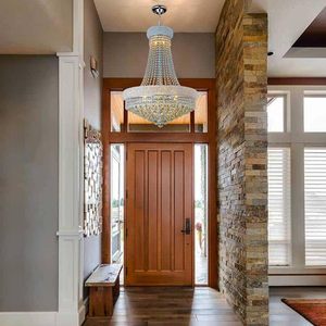 13-Lumières Chrome Classique Empire Style K9 Lustre En Cristal Plafonnier pour Salon Foyer Salle À Manger Couloir Bedro - Product Image 6