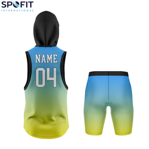 Ensemble d'uniformes de football américain 7 contre 7 de haute qualité, faible MOQ, prix bas, OEM, respirant, grande taille, 100% polyester, drapeau américain - Product Image 2