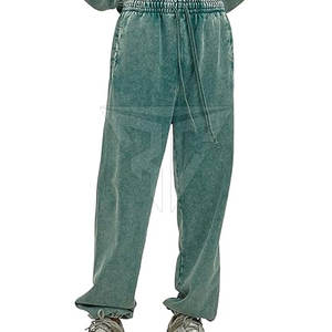Casual Working Low MOQ Men Cotton Made Acid Wash <b>Trouser</b> High Waist Straight Outdoor Wear Men Acid Wash <b>Trouser</b> - Product Image 1