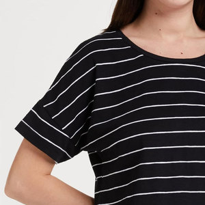 Camisetas personalizadas de alta calidad 100% de algodón para mujer, camisetas de color sólido, camisetas lisas en blanco a granel más vendidas para el verano - Product Image 6