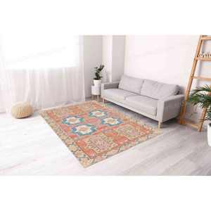 Alfombra con Estampado de Patrones Geométricos - Diseño Azteca y Navajo Moderno, con Pelo Suave - Product Image 4