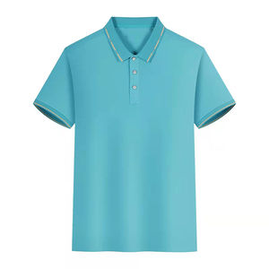 Camisas de Golf ajustadas para hombre, Polo personalizado de manga corta, liso, bordado, venta al por mayor - Product Image 4