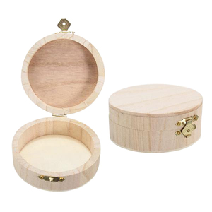 Joyero de madera hecho a mano, diseño personalizado, regalo de Navidad, juego de embalaje de dos cajas de madera decorativas - Product Image 1
