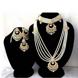 Conjunto de joyería de collar nupcial largo de último diseño para boda y fiesta, conjunto de joyería de Boda nupcial al por mayor de fábrica para damas - Product Image 4