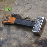 Marteau Viking artisanal de qualité industrielle en acier à haute teneur en carbone, clou de toiture gravé, taille et couleur personnalisables, OEM THEWIZ