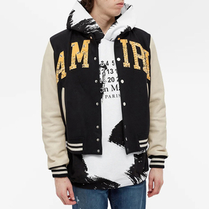 OEM Wholesale Men's Vintage Varsity <b>Jacket</b> Custom Logo Embroidery Breathable Waterproof Reversible Polyester/Cotton Material 6XL - Product Image 1