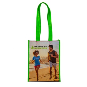 Customized Logo Reusable Eco-Friendly PP Laminated Non-Woven Tote Shopping Bag with Personalized Design