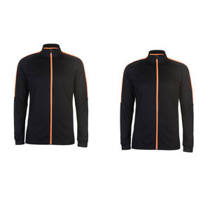 "<b>Mens</b> Black with <b>orange</b> contrast zip, jogging set Fleece Casual <b>Hoodie</b> Soft Cotton for Gym, Streetwear, or Everyday Comfort" - Product Image 5