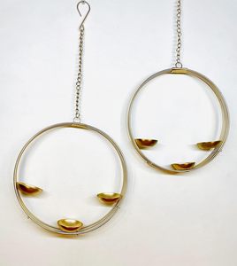 Ins Style Metal World Wall Hanging <b>Tealight</b> <b>Candle</b> Holder for Home Decoration Christmas Gift Rayan International Model AR-564 - Product Image 1