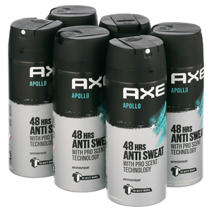 Déodorant en spray pour homme Axe Apollo, lot de 6, 150 ml - Product Image 1