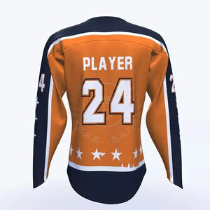 Fabricant pakistanais, MOQ faible, maillot de hockey sur glace pour hommes, 100% polyester, respirant, grande taille, service OEM - Product Image 5