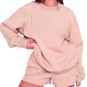 Conjunto de Sudadera y Pantalones Cortos Casuales Personalizados para Hombre, Otoño Invierno, Talla Grande, Mezcla de Algodón y Poliéster, Cuello Redondo, 2 Piezas, Cintura Elástica, Secado Rápido - Product Image 2