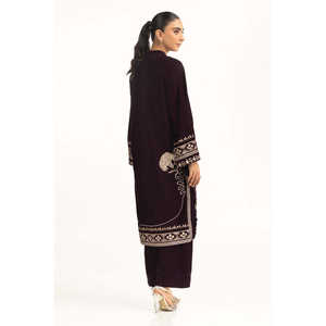 Ensemble chemise et pantalon en velours brodé à motif floral, taille XL pour femme, vêtements de sport, style évasé pour l'été et l'automne, IPST-55119 - Product Image 6