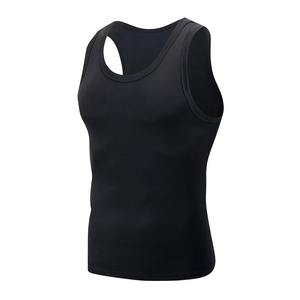 <b>Men's</b> Four Seasons Black And <b>White</b> Classic Color Basic <b>Vest</b> Plus Size Youth Sports And Leisure Running Joker Bottoming - Product Image 4