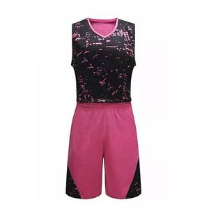 Uniformes de basket-ball pour hommes, vêtements de sport de bonne qualité, Design personnalisé, impression par Sublimation, Camouflage, uniforme de basket-ball 100% Polyester - Product Image 1