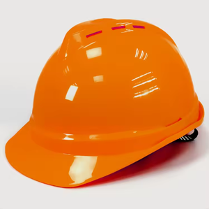 Casque de sécurité ABS YY-102 LOKTAR, design à fentes, 6 points de suspension, certifié CE EN397, casque de travail industriel jaune - Product Image 2
