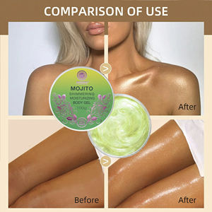 Gel corporel éclatant Mojito Premium 100g, formule naturelle fabriquée en Europe, sans produits chimiques, traitement hydratant illuminateur pour la peau - Product Image 1