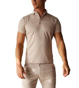 Novedades OEM Diseño Polo Camisa de manga corta Hombres Poliéster Hombres Slim Fit Transpirable Golf Polo Camiseta - Product Image 5