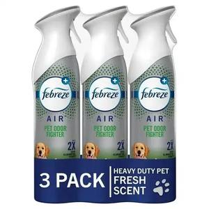 Febreze Heavy Duty 8,8 oz Pack 3 Ambientador Spray Olor Fighter para el baño del coche del hogar con patrón de botella de líquido apto para mascotas - Product Image 1