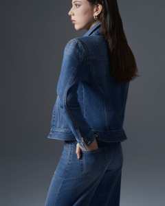 Conjunto de dos piezas de mezclilla para mujer 2025 Chaqueta y pantalones de mezclilla disponibles Personalizar Hecho en Vietnam Listo para enviar - Product Image 2