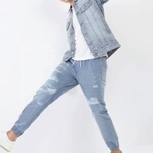 Veste en jean longue extensible sur mesure pour homme 2026 – Veste en jean unie en coton pour l'hiver, grandes tailles - Product Image 5