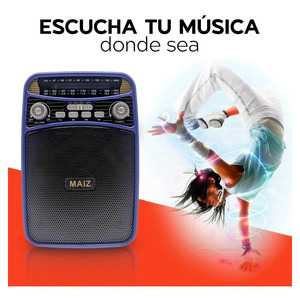 Radio FM Bluetooth portable rechargeable par USB avec lumière LED - Couleurs assorties - Product Image 2