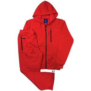 ชุดวอร์ม2ชิ้นสำหรับผู้ชายชุดวอร์มแบบเรียบมีซิปมีฮู้ดเสื้อสเวตเชิ้ตกางเกงเลานจ์มีกระเป๋าทรงหลวมลำลอง - Product Image 1