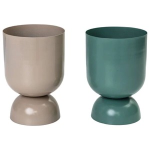 Maceta y maceta de metal más vendida con fondo estrecho y parte superior acampanada diseñada para decoración interior artística - Product Image 6