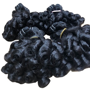 Perruque de cheveux humains péruviens bouclés, Double Machine, tissage, fermeture, EXTENSION, vente en gros - Product Image 1